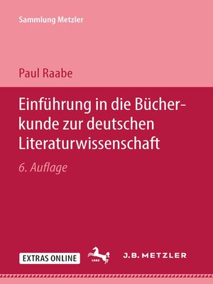 cover image of Einführung in die Bücherkunde zur deutschen Literaturwissenschaft